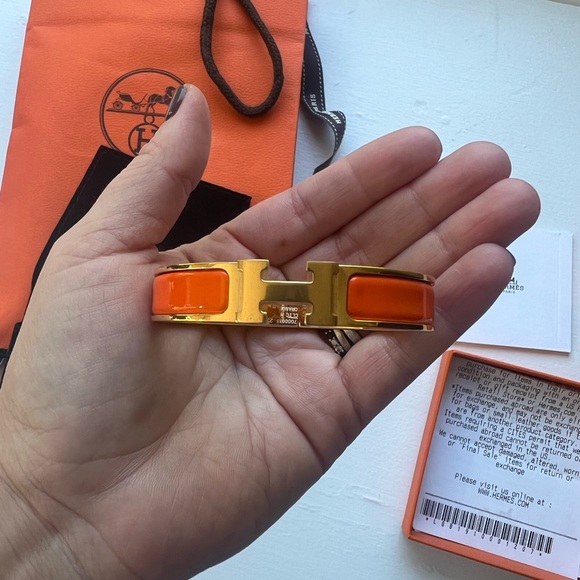 Hermes Jewelry - New in box authentic Hermes click h bracelet